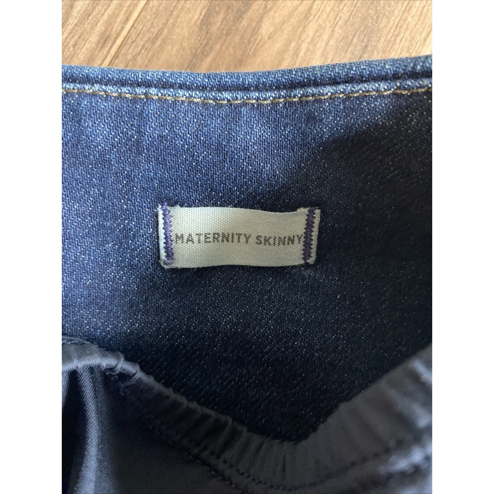 Madewell Over The Belly Maternity Skinny Jeans Denim Dark Wash J Crew Sz 26 - Picture 5 of 11
